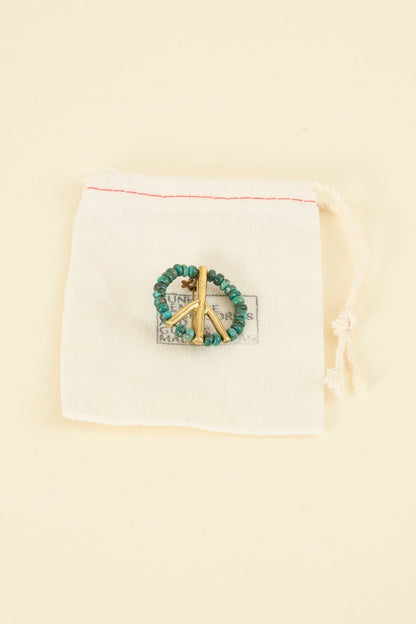 SunKu Peace Pin - Turquoise / Gold [SK - 129 - TUQ] - SunKu 39 - URAHARA