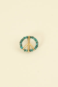 SunKu Peace Pin - Turquoise / Gold [SK - 129 - TUQ] - SunKu 39 - URAHARA
