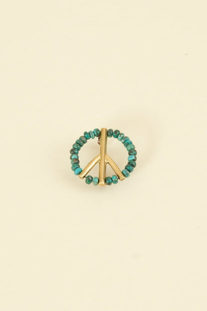 SunKu Peace Pin - Turquoise / Gold [SK - 129 - TUQ] - SunKu 39 - URAHARA