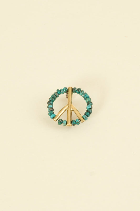 SunKu Peace Pin - Turquoise / Gold [SK - 129 - TUQ] - SunKu 39 - URAHARA