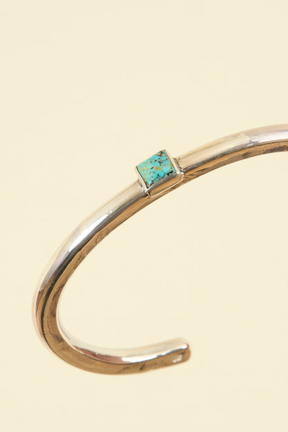 SunKu Roller Press Bangle - Silver / Turquoise [SK - 191] - SunKu 39 - URAHARA