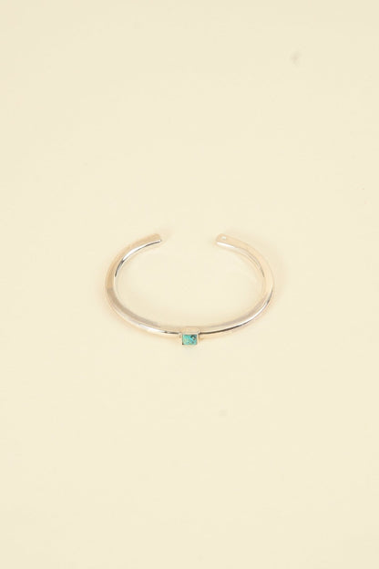 SunKu Roller Press Bangle - Silver / Turquoise [SK - 191] - SunKu 39 - URAHARA