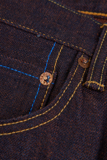 Tanuki 14.5oz "Kakishibu" High Rise Tapered Selvedge Jeans - Tanuki - URAHARA