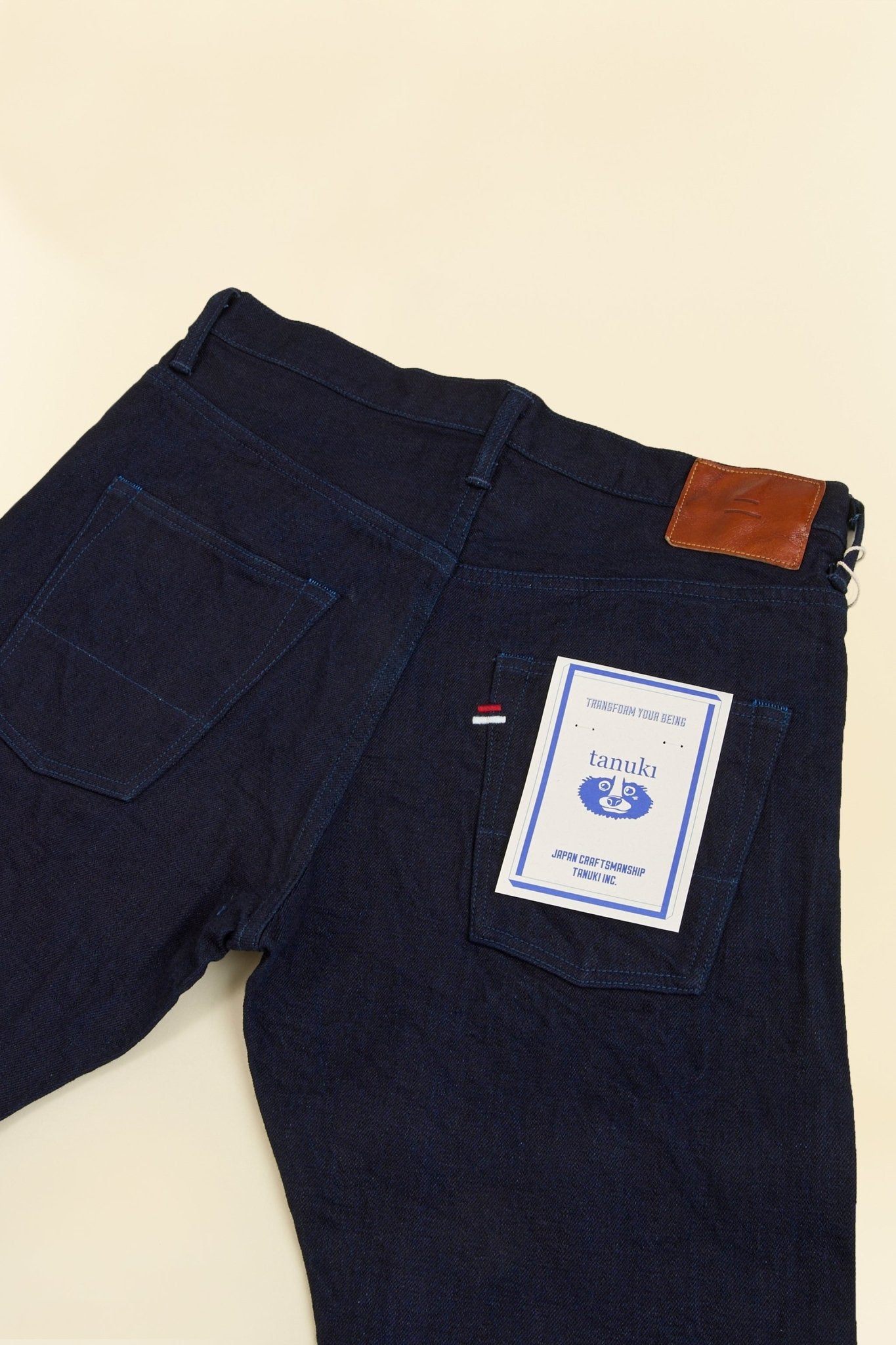 Tanuki 15oz "Double Indigo" High Rise Tapered Selvedge Jeans - Tanuki - URAHARA