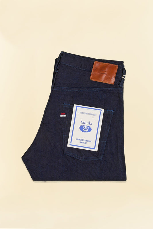 Tanuki 15oz "Double Indigo" High Rise Tapered Selvedge Jeans - Tanuki - URAHARA