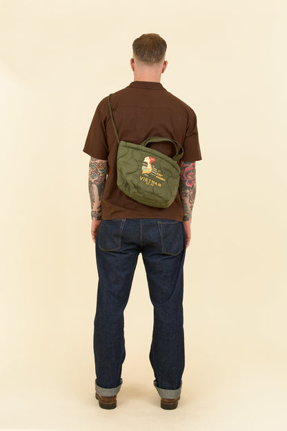 Pherrow's Tiger Quilted Bag-  Olive