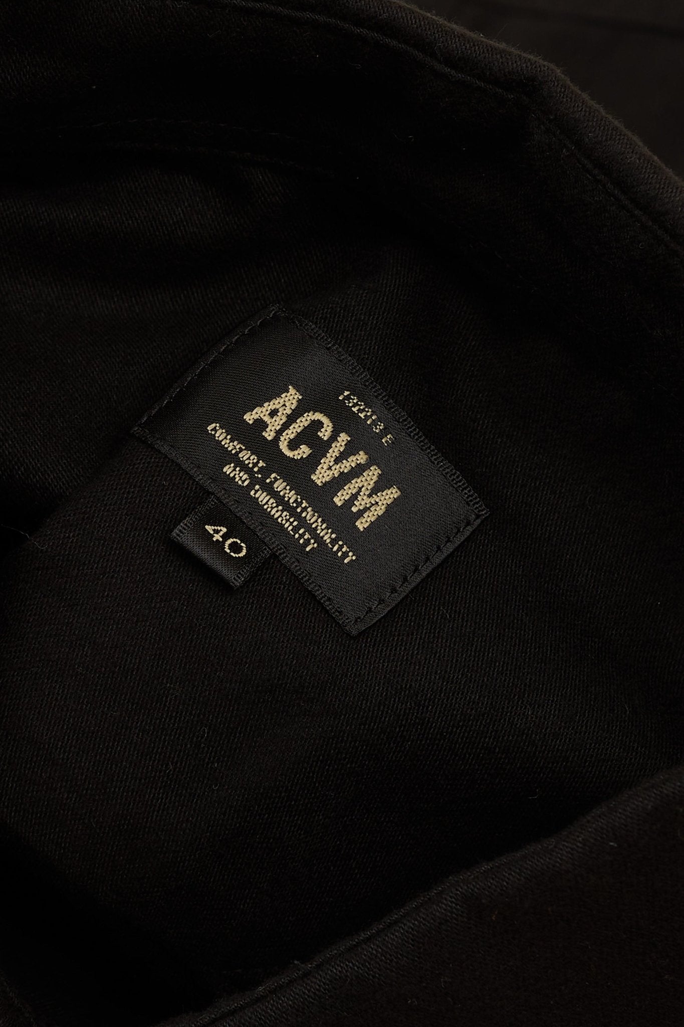 Addict Clothes ACVM Moleskin Shirt - Black -Addict Clothes - URAHARA