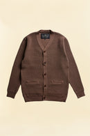 Addict Clothes ACVM Waffle Cotton Knit Cardigan - Walnut -Addict Clothes - URAHARA