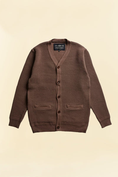 Addict Clothes ACVM Waffle Cotton Knit Cardigan - Walnut – URAHARA