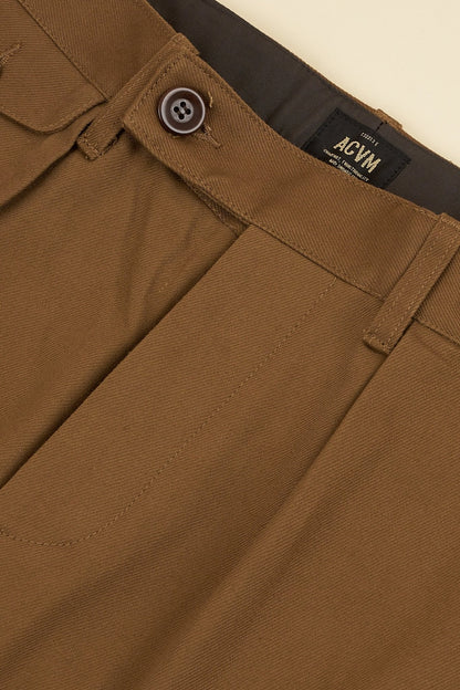 Addict Clothes Single Pleated Army Trousers - Khaki -Addict Clothes - URAHARA
