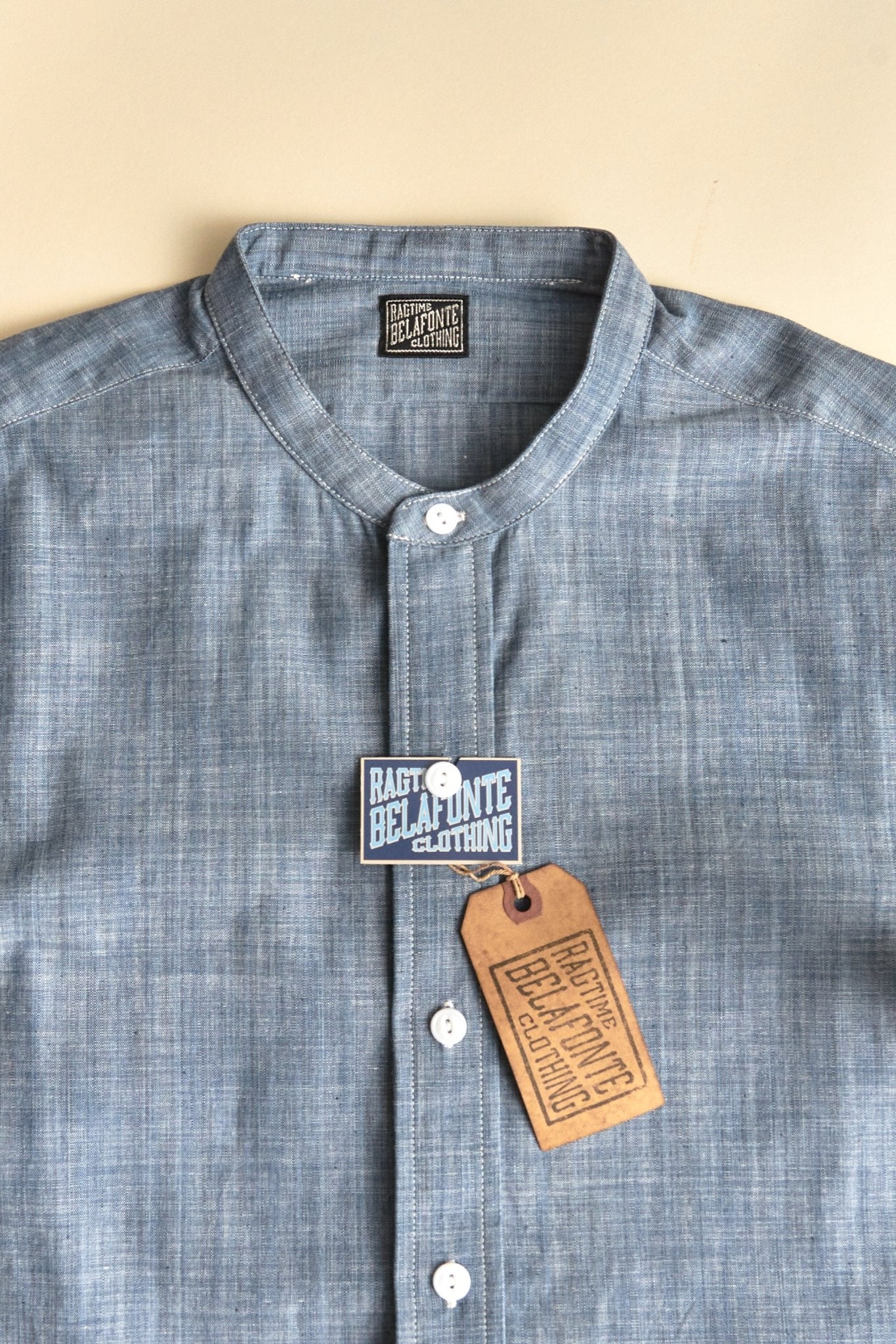 Belafonte Ragtime Band Collar Blue Chambray – URAHARA