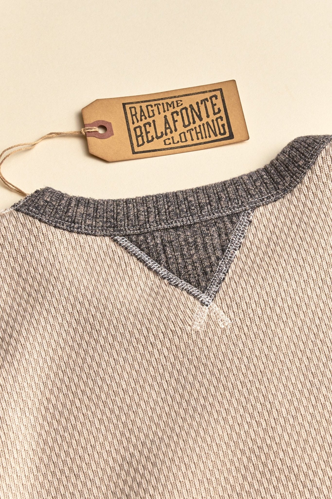 Belafonte Ragtime Super Heavy WV Thermal Sweatshirt - Smoky Ash Gray -Belafonte - URAHARA