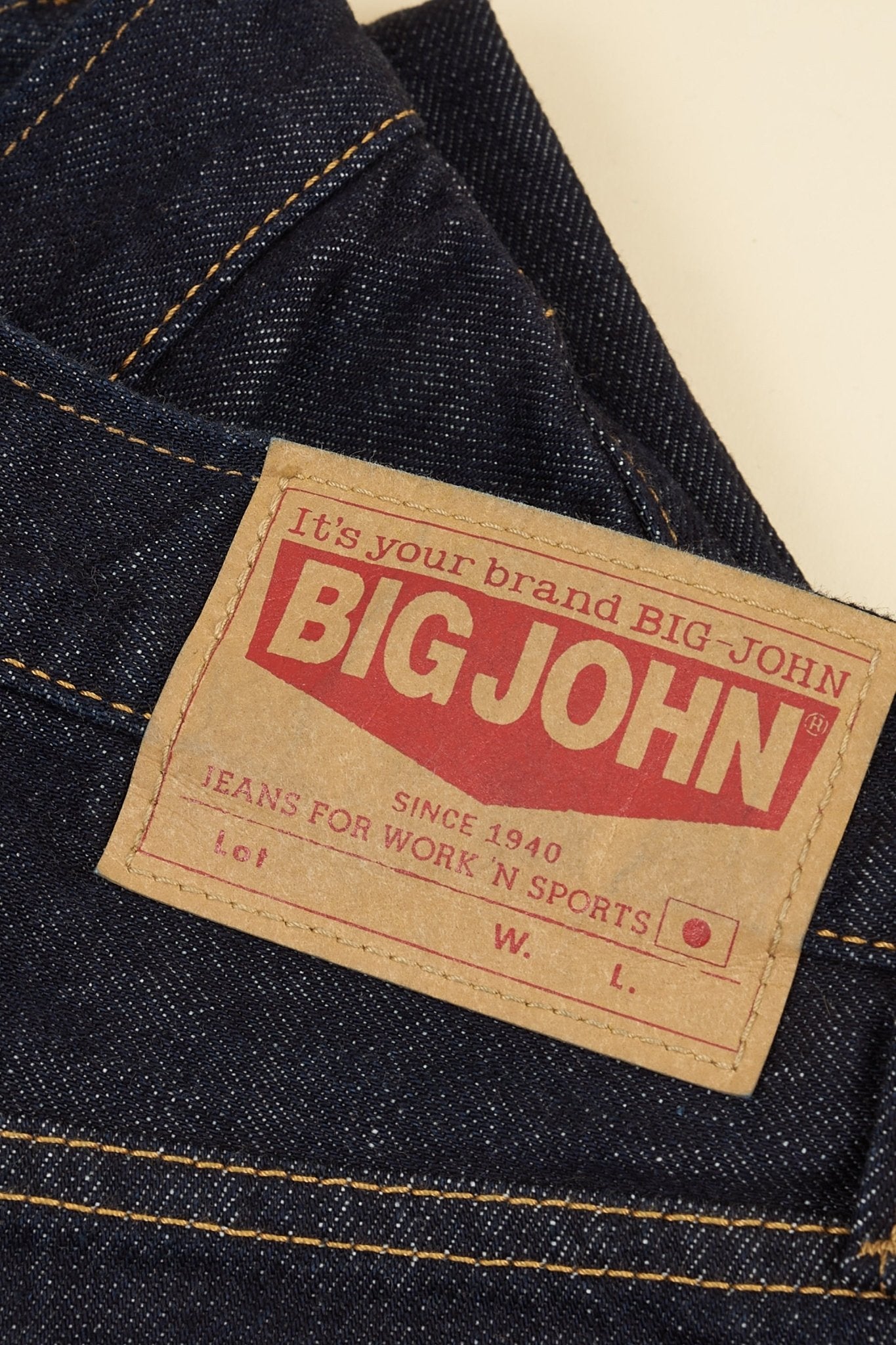 Big John 104 Regular Straight Denim -Big John - URAHARA