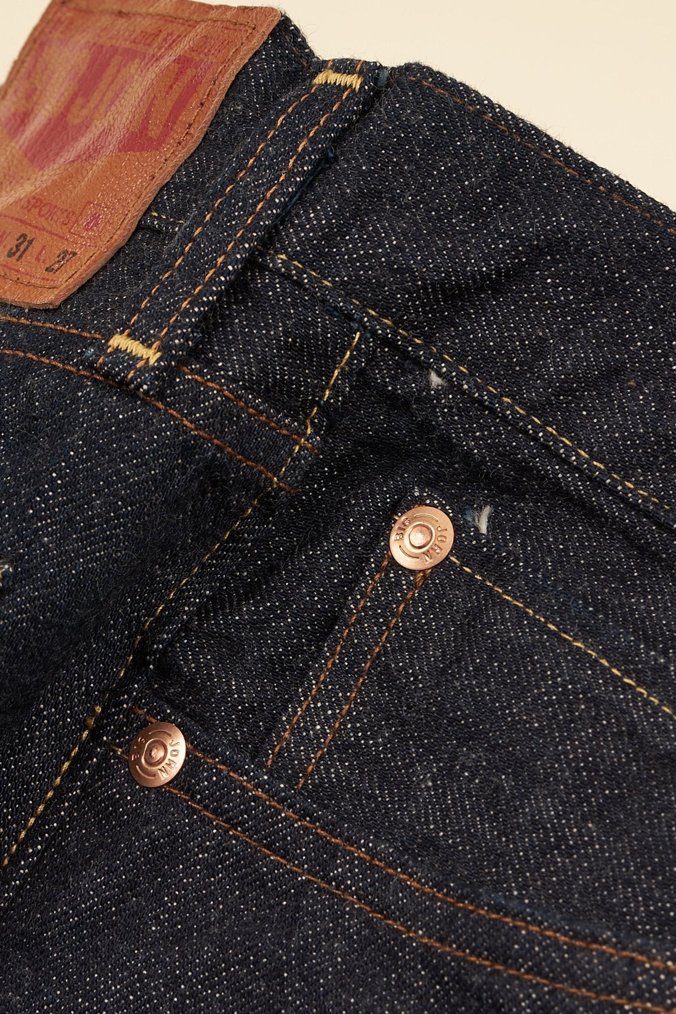 Big John Ivy Tapered Selvedge Jeans - 14oz -Big John - URAHARA