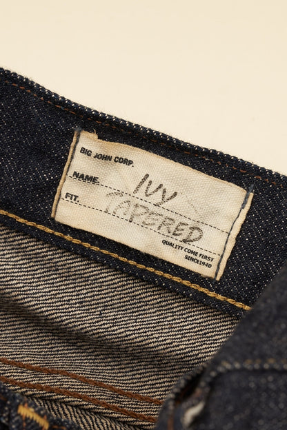 Big John Ivy Tapered Selvedge Jeans - 14oz -Big John - URAHARA