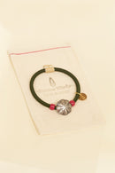 Button Works Mercury Dime Concho Bracelet Gum - Olive & Red -Button Works - URAHARA