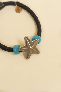 Button Works U.S.A. Star Concho Gum bracelet - Black -Button Works - URAHARA