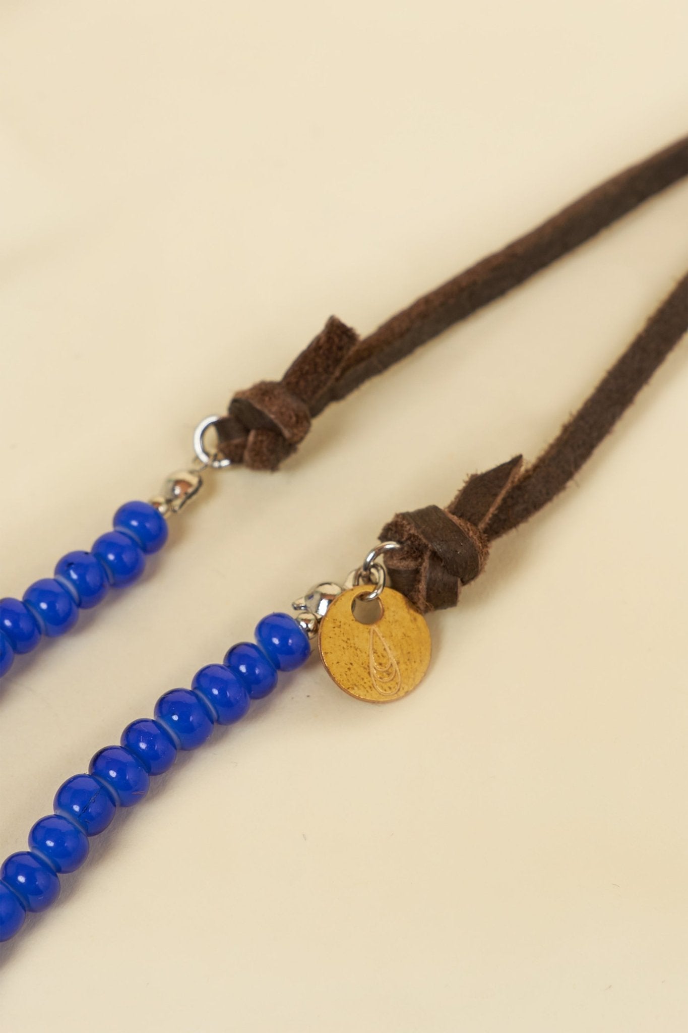 Button Works White Hearts Necklace & Bracelet - Blue -Button Works - URAHARA
