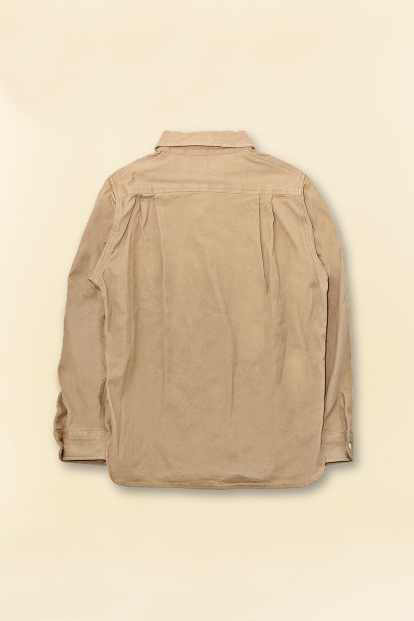Fullcount Cotton Wool CPO Shirt - Beige -Fullcount - URAHARA