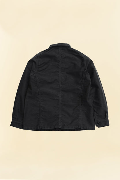 Fullcount French Moleskin Work Jacket - Black -Fullcount - URAHARA