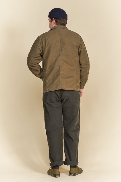 Fullcount French Moleskin Work Jacket - Olive -Fullcount - URAHARA