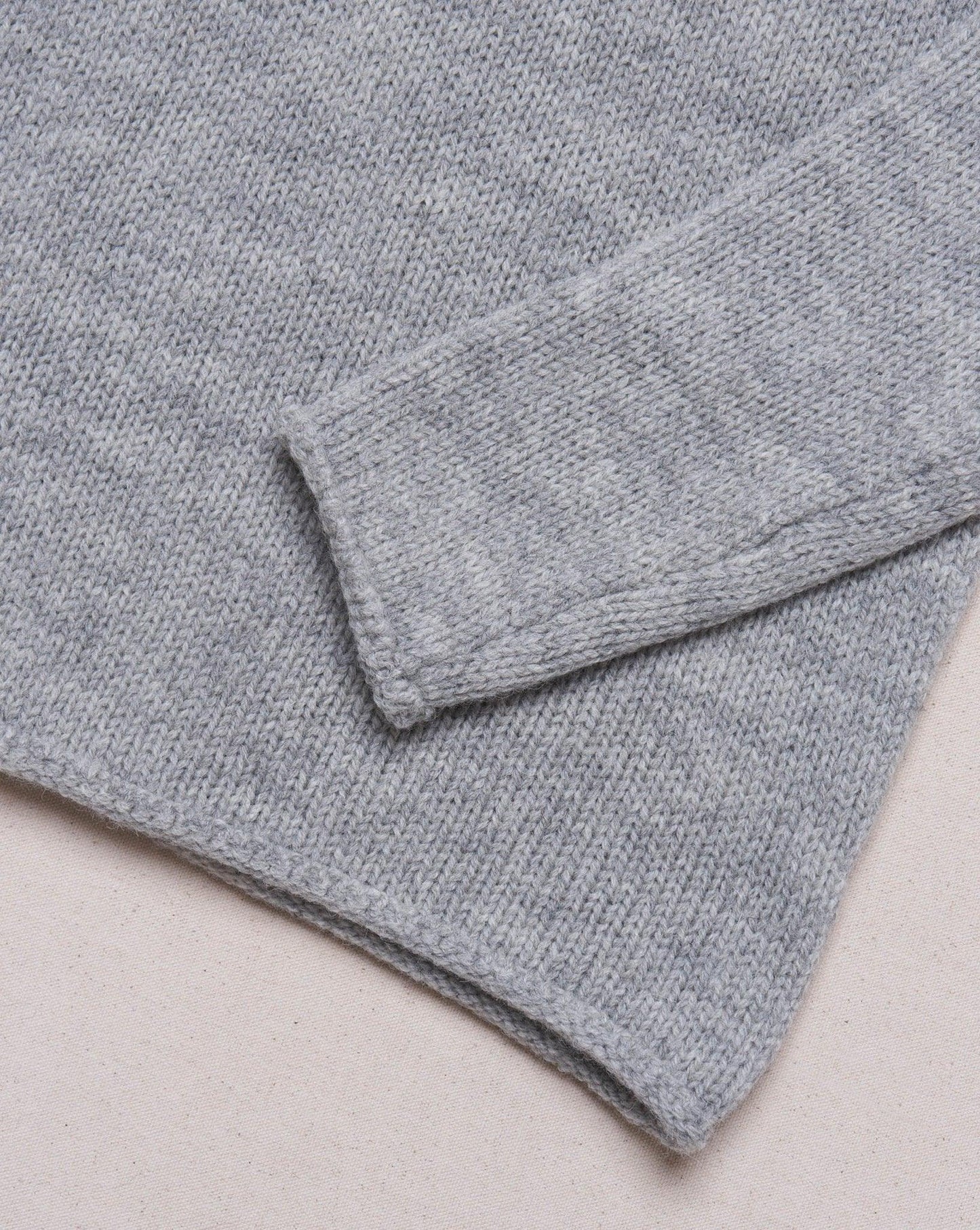 Fullcount Old Fisherman Wool Sweater - Heather Grey -Fullcount - URAHARA