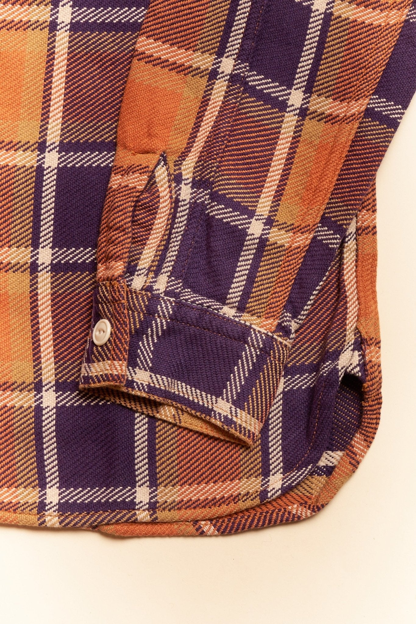 Fullcount Original Check Cotton Flannel Shirt - Dull Orange -Fullcount - URAHARA