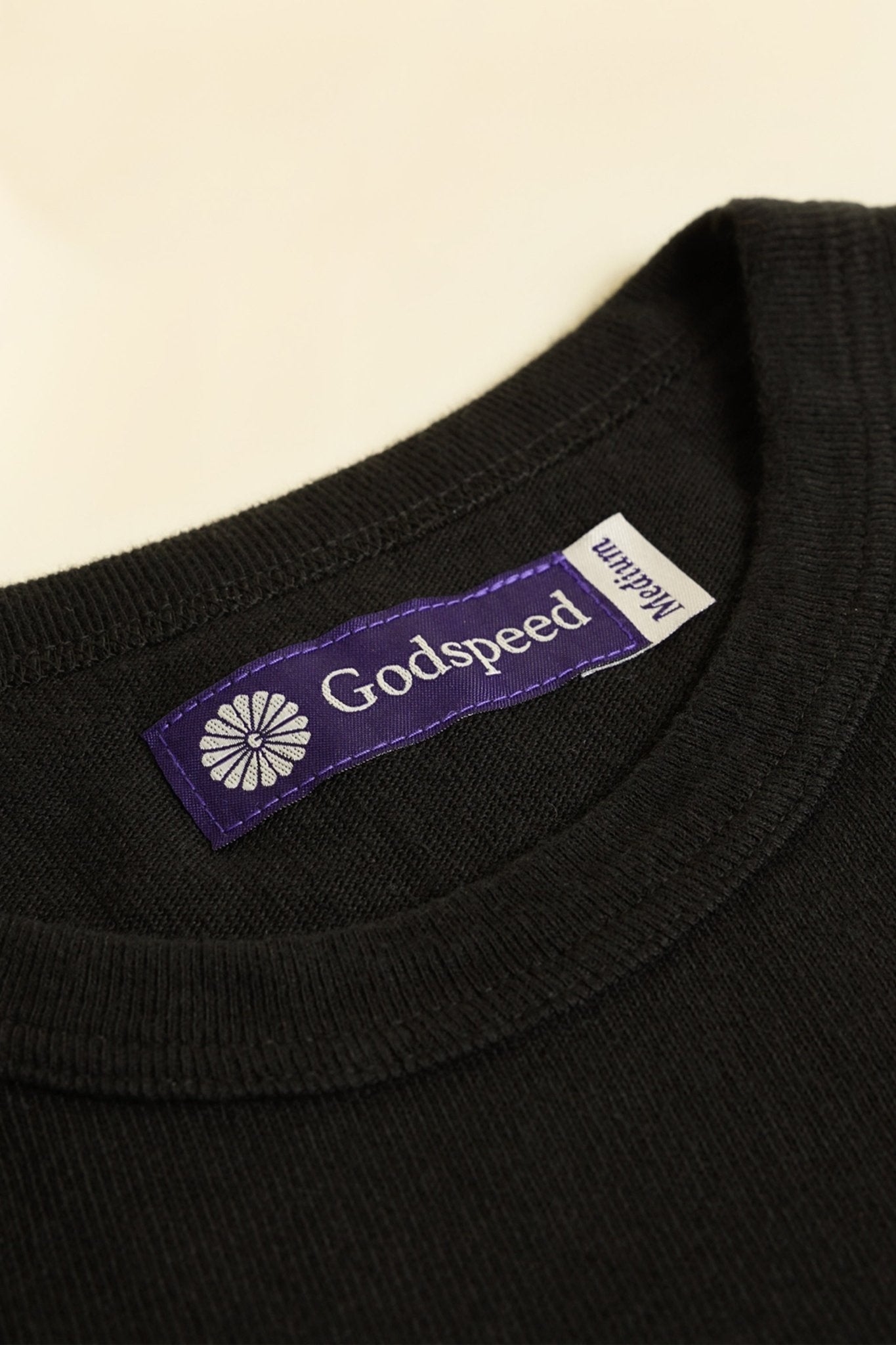 Godspeed Heavyweight Tsuriami 10oz Loopwheel Pocket T-Shirt - Black -Godspeed - URAHARA
