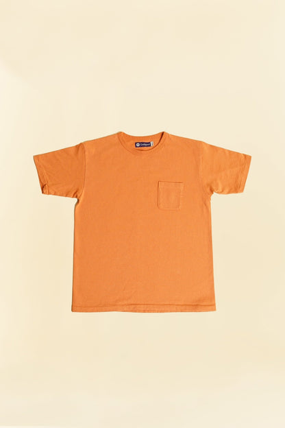 Godspeed Heavyweight Tsuriami 10oz Loopwheel Pocket T-Shirt - Orange -Godspeed - URAHARA