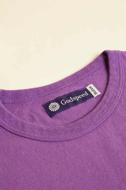 Godspeed Heavyweight Tsuriami 10oz Loopwheel T-Shirt - Purple -Godspeed - URAHARA