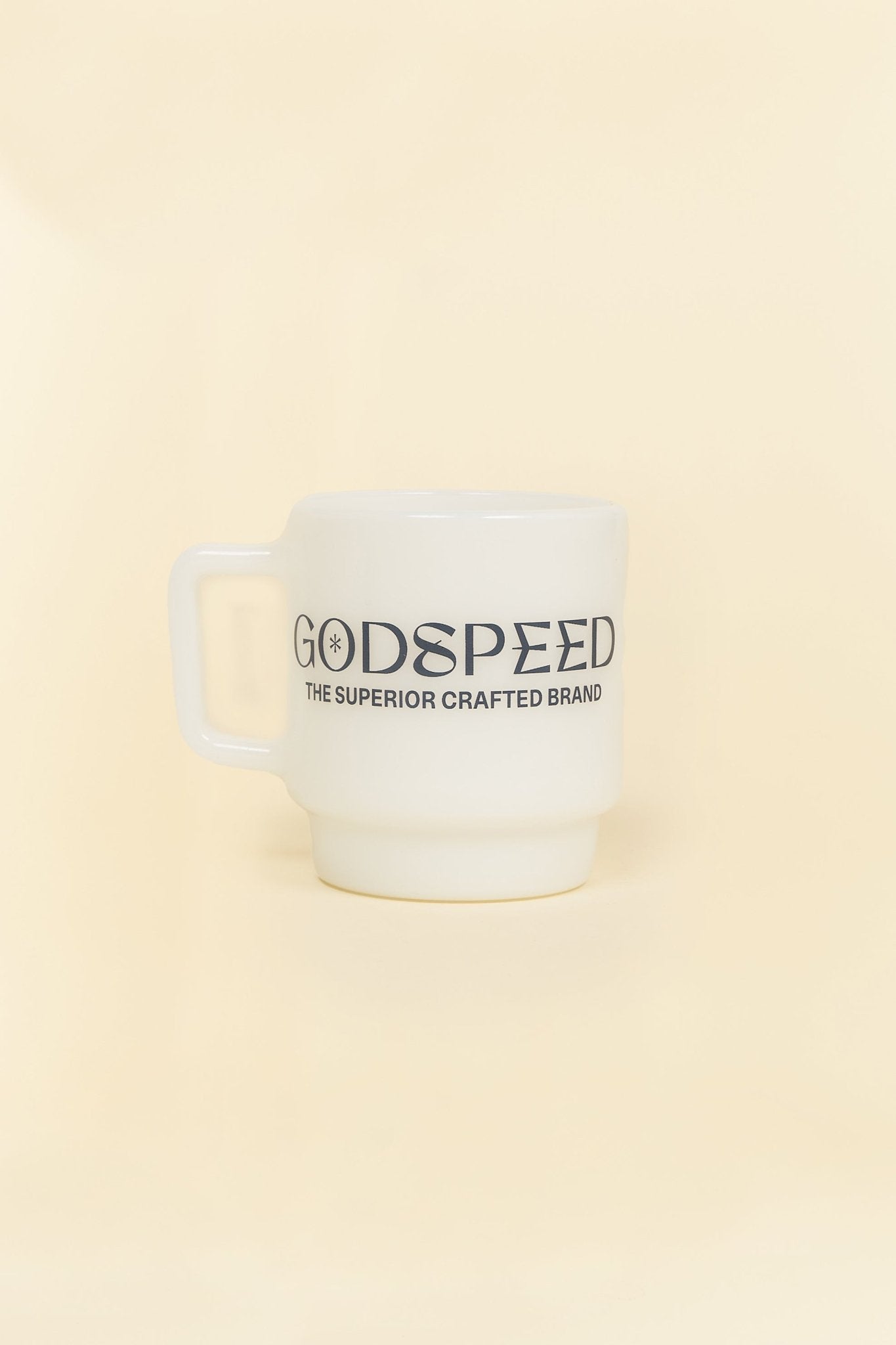 Godspeed Milk Glass 'Perseverance' Stacking Mug - Indigo -Godspeed - URAHARA