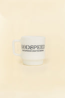 Godspeed Milk Glass 'Perseverance' Stacking Mug - Indigo -Godspeed - URAHARA