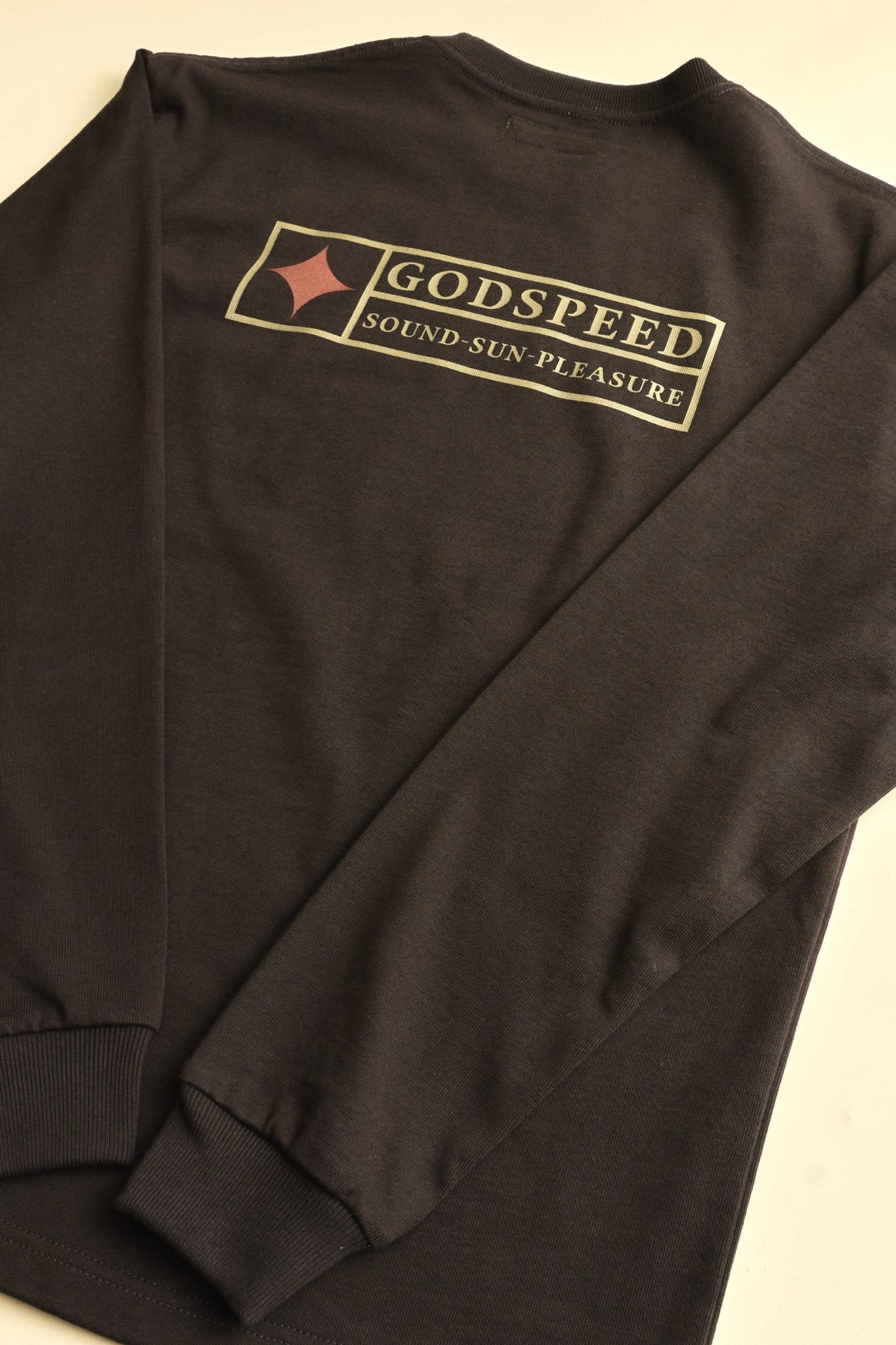 Godspeed Superior Organic L/S T-Shirt 'SSP' - Black -Godspeed - URAHARA