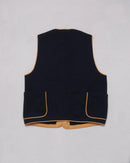 Godspeed x Dehen 1920 'Five Year' Knit Utility Vest - Black / Gold -Godspeed - URAHARA