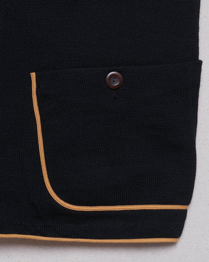 Godspeed x Dehen 1920 'Five Year' Knit Utility Vest - Black / Gold -Godspeed - URAHARA