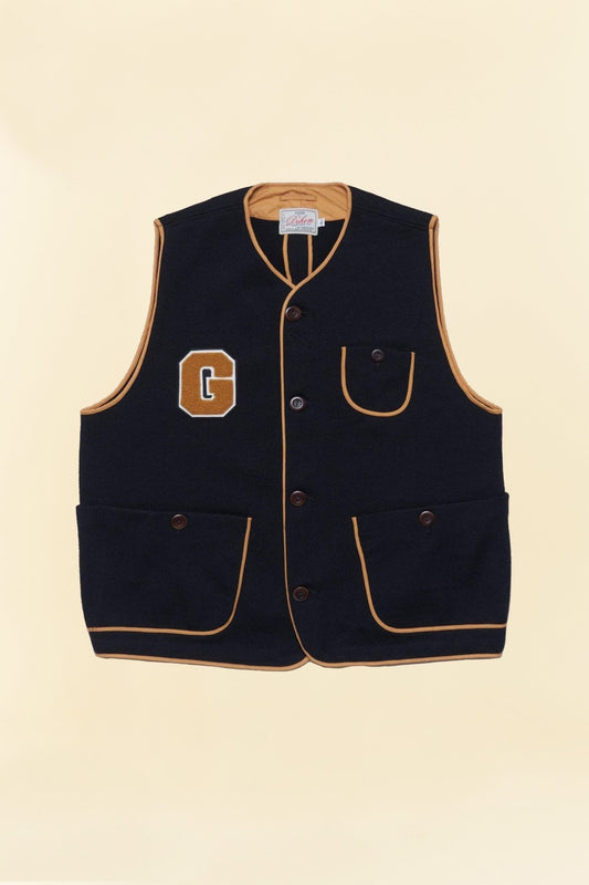 Godspeed x Dehen 1920 'Five Year' Knit Utility Vest - Black / Gold -Godspeed - URAHARA