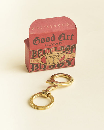 Good Art Hlywd Belt Loop Buddy - Brass -Iron Heart - URAHARA