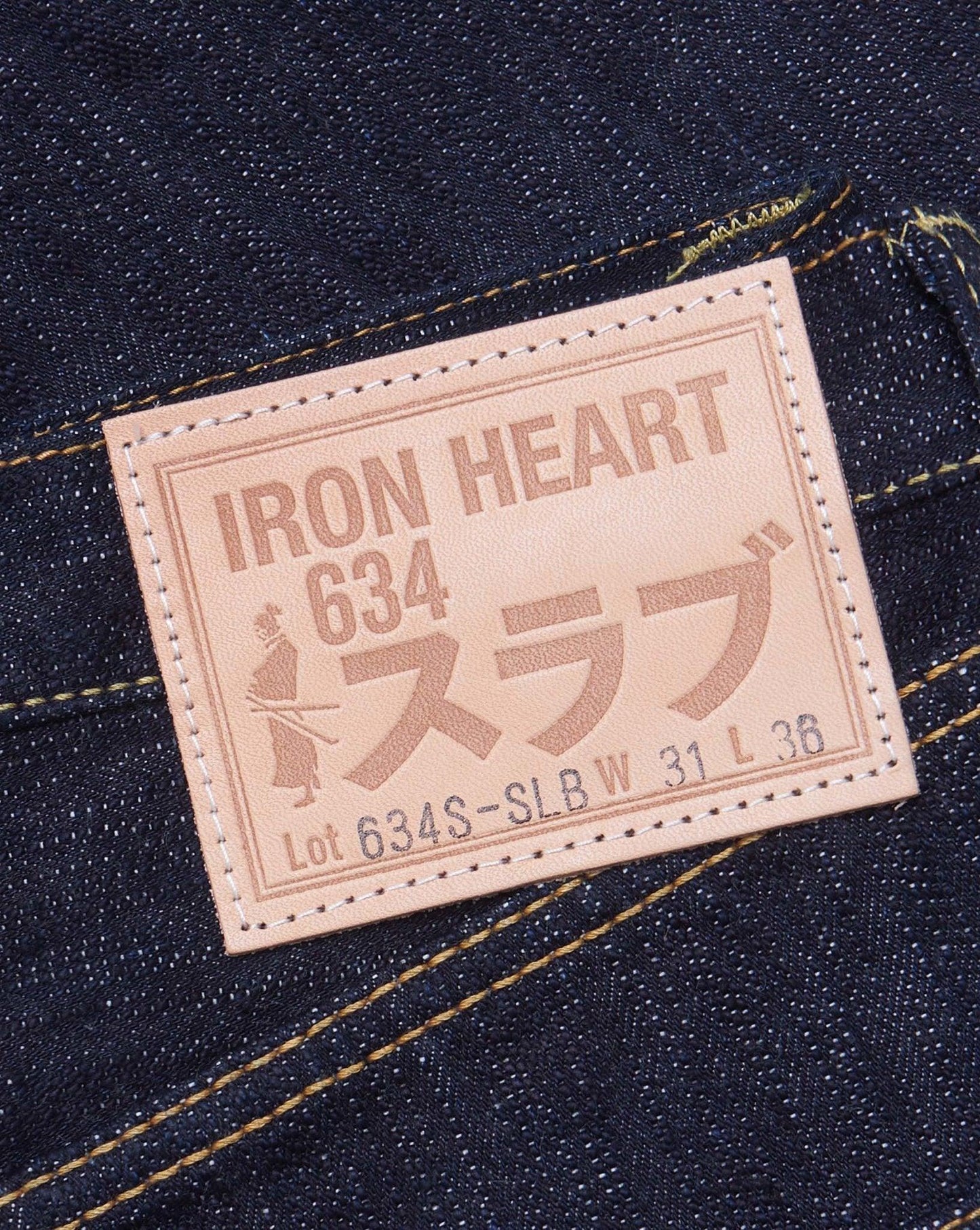 Iron Heart 16oz 634 Slubby Selvedge Denim Straight Cut Jeans - Indigo -Iron Heart - URAHARA