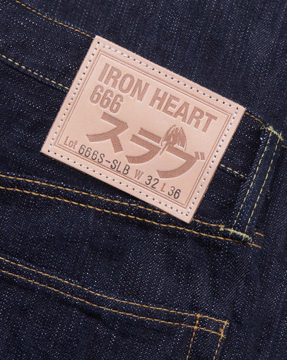 Iron Heart 16oz 666 Slubby Selvedge Denim Slim Straight Cut Jeans - Indigo -Iron Heart - URAHARA