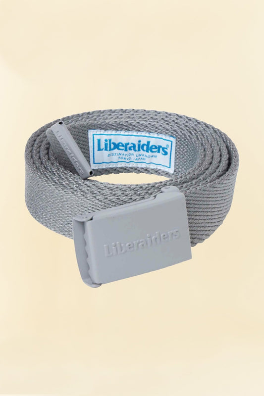 Liberaiders Emboss Logo Belt - Grey -Liberaiders - URAHARA
