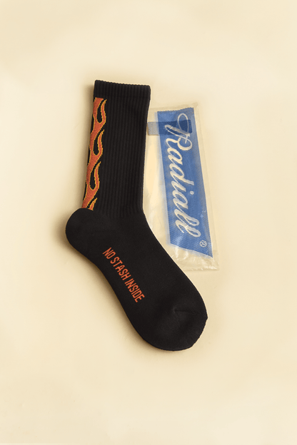 Radiall Flames Socks - Black -Radiall - URAHARA