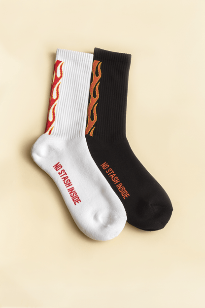Radiall Flames Socks - White -Radiall - URAHARA