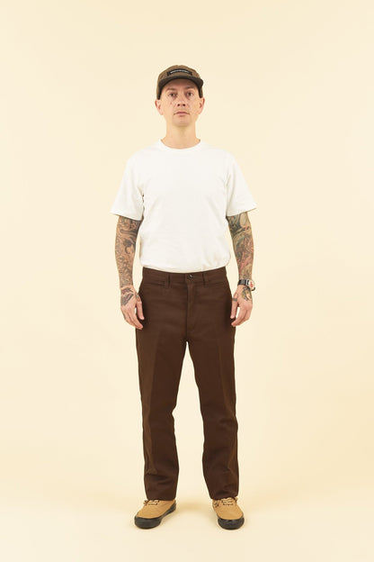 Radiall Frisco Straight Tapered Fit Pants - Brown -Radiall - URAHARA