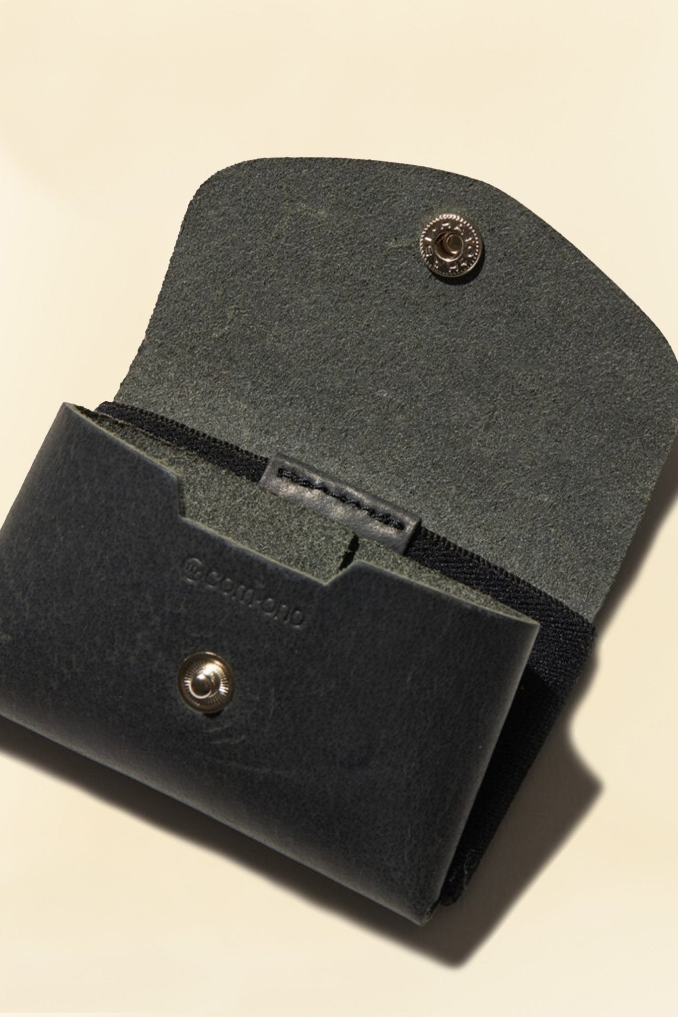 Radiall Posse Leather Tiny Wallet - Black -Radiall - URAHARA