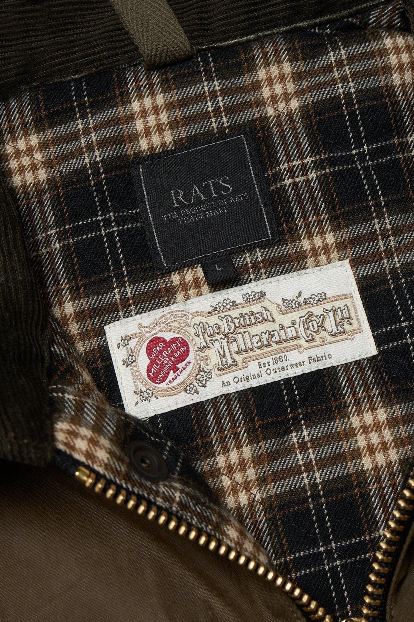 Rats British Millerain Waxed Cotton Jacket - Khaki – URAHARA
