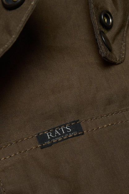 Rats British Millerain Waxed Cotton Jacket - Khaki -Rats - URAHARA