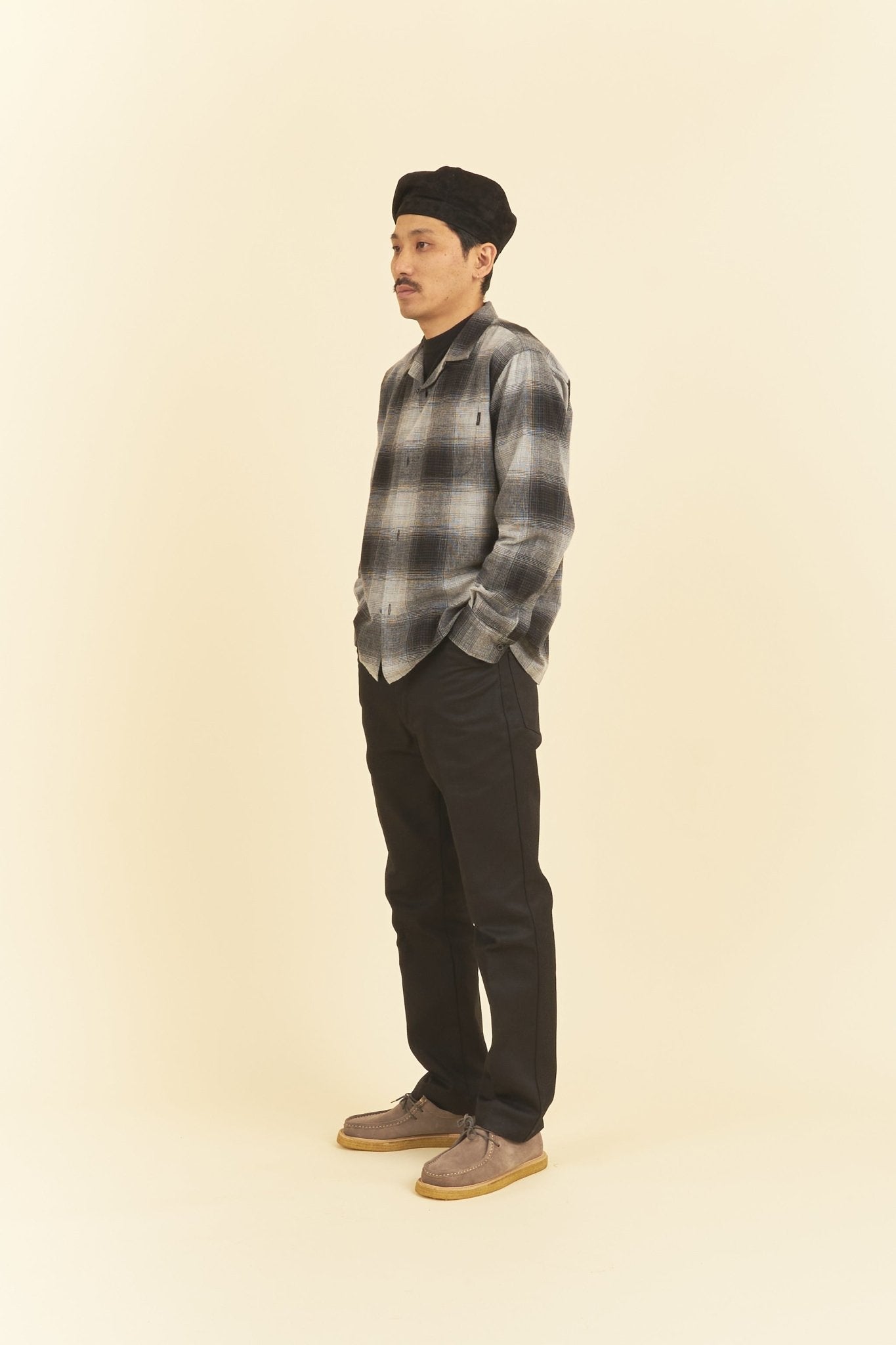 Rats Cotton Ombre Check Shirt - Grey – URAHARA 