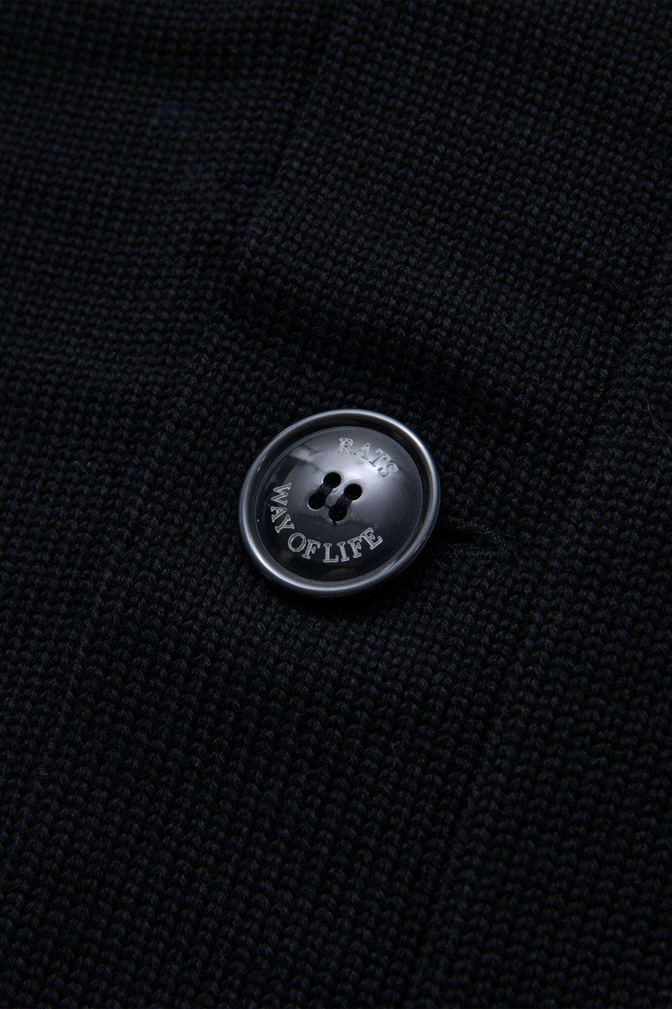 Rats Lettered Cardigan - Black – URAHARA