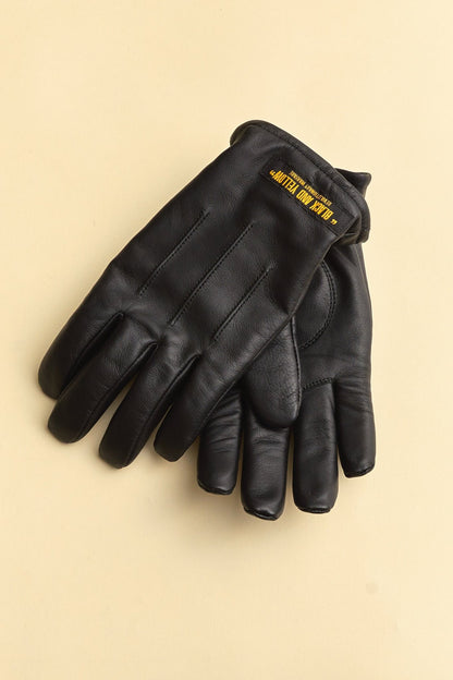 Rats Liner Leather Gloves - Black -Rats - URAHARA