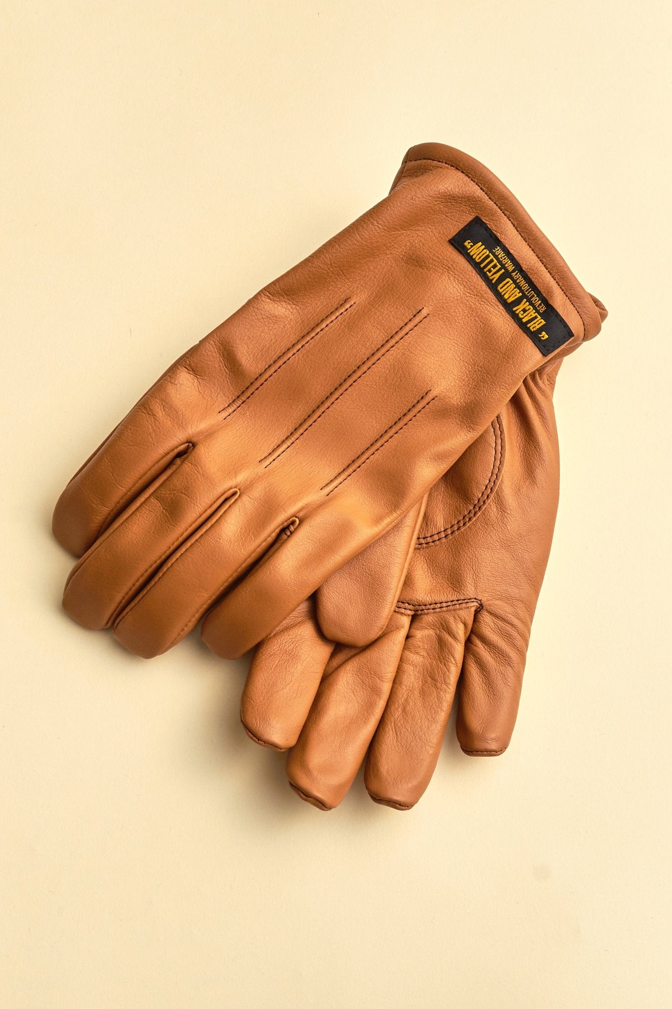 Rats Liner Leather Gloves - Camel -Rats - URAHARA